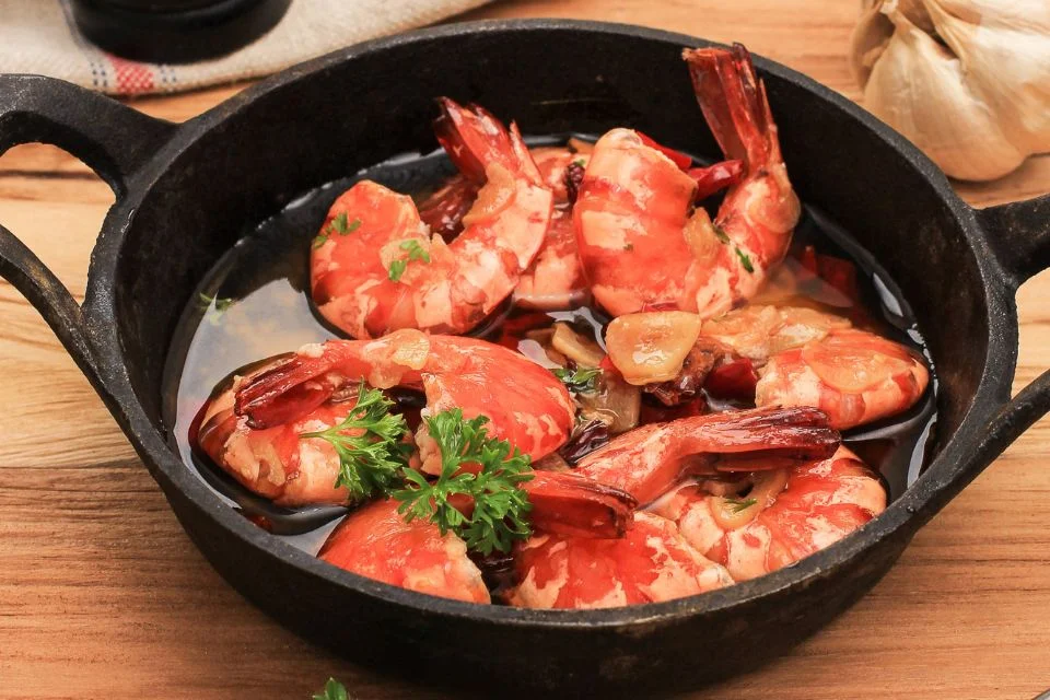 traditional Spanish dish with Spanish prawns