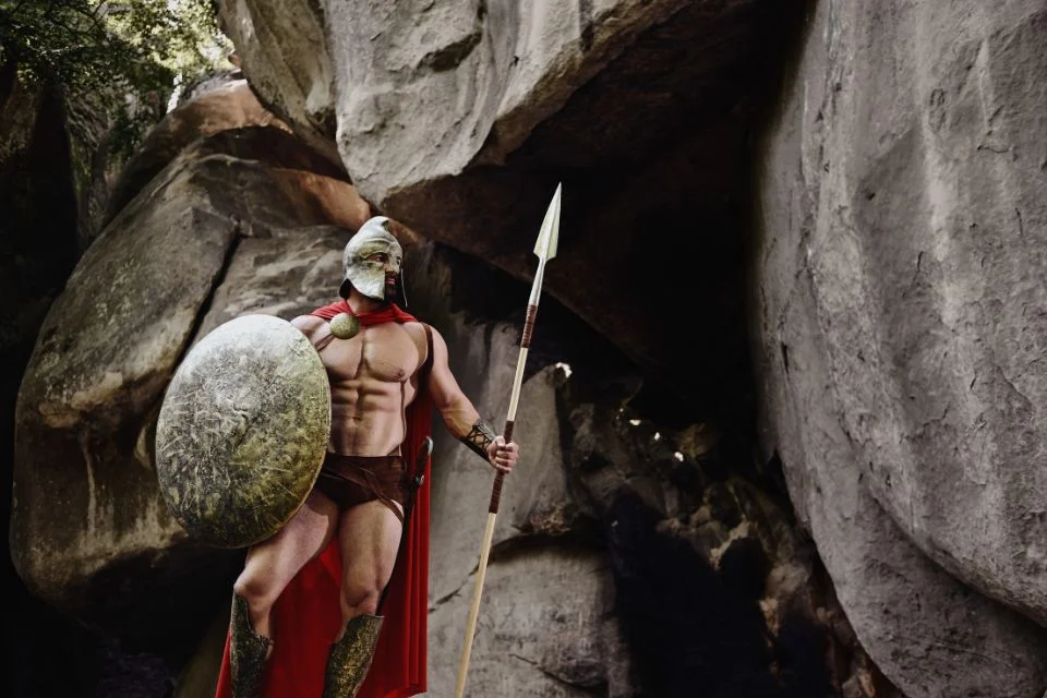 Roman soldiers at the Gladiator School in Rome