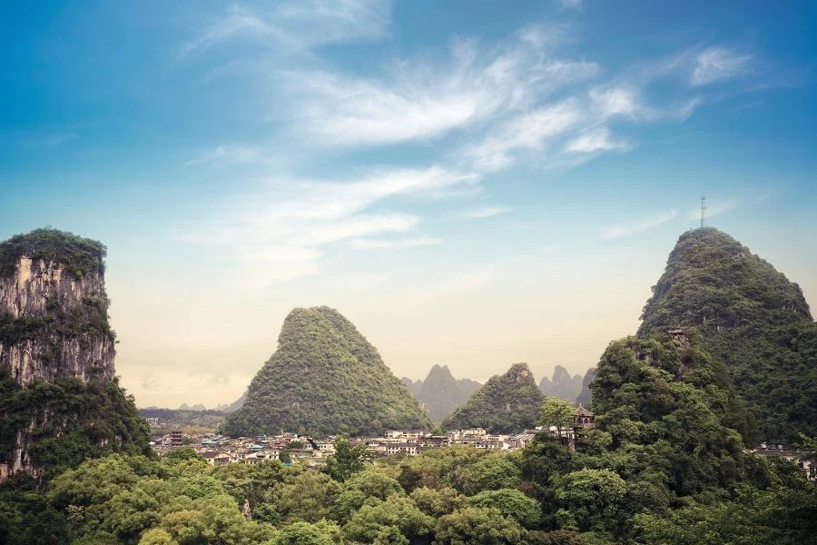 Yangshuo was a popular place for international backpackers