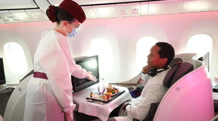 In flight dining