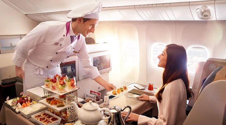 In-flight meals and beverages