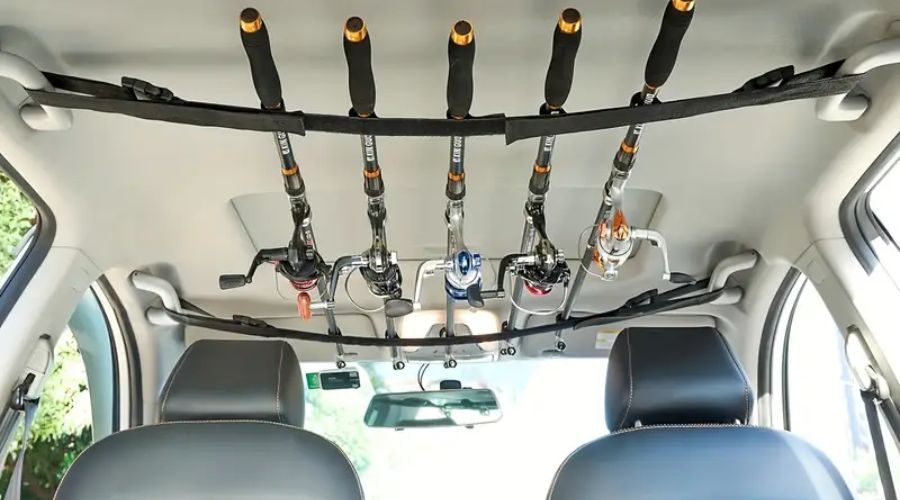 Heavy-Duty Adjustable Fishing Rod Holder for Cars 